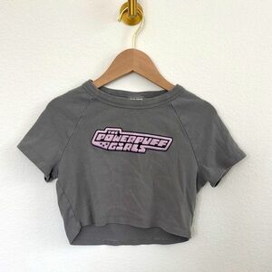 Gray Powerpuff Girls Crop Top